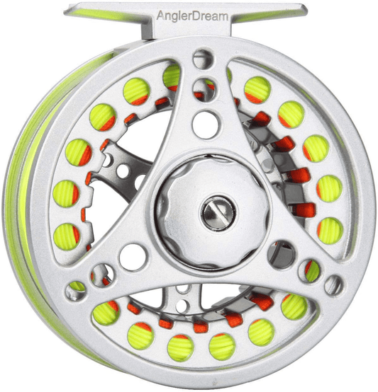 Dream Aluminum Fly Fishing Reel with Line Combo, Large Arbor 