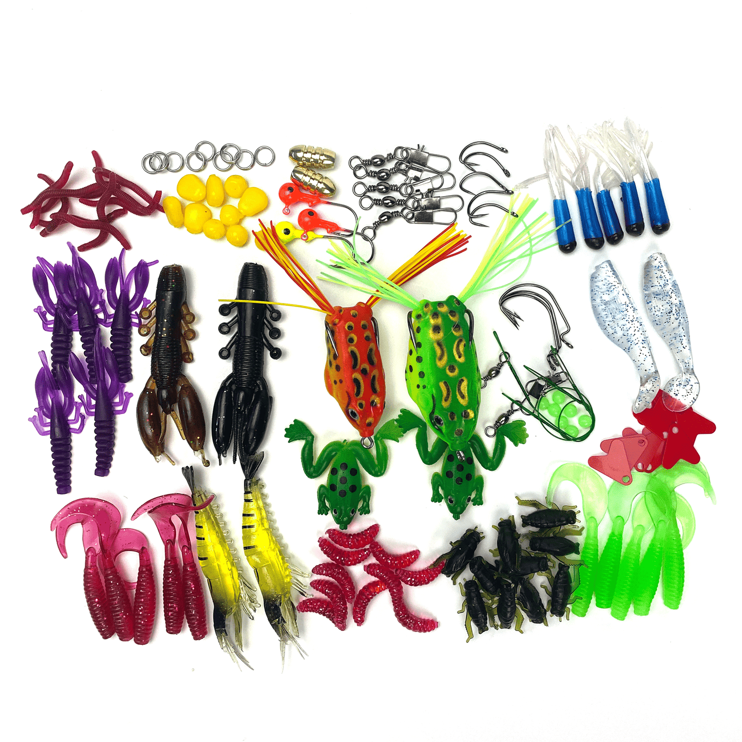 141 pc Portable Fishing Lure Kit With Tackle Box