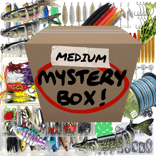 Medium Fishing Lure & Tackle Mystery Box Over $100 Value