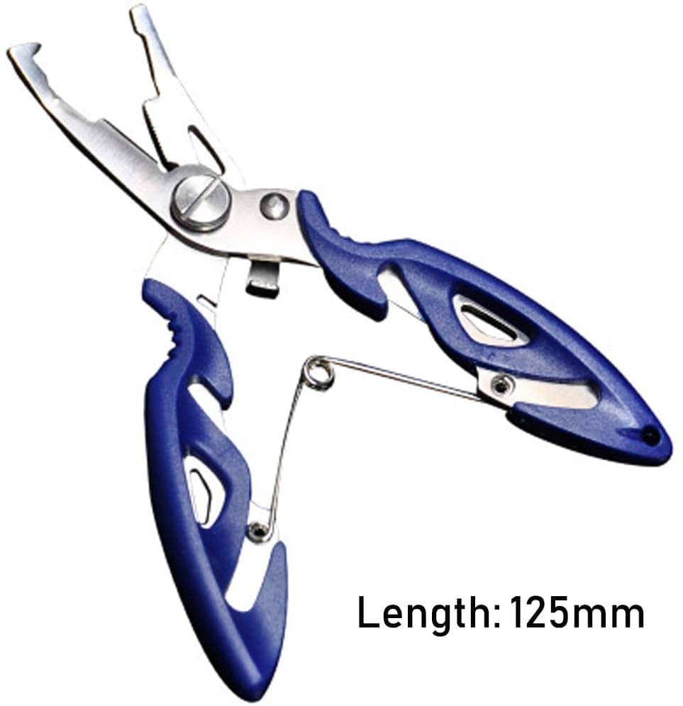 Greatfishing High Strength Heavy Stainless Steel Split Ring Lure Tackle Connector with Fishing Pliers Fishing Accessory