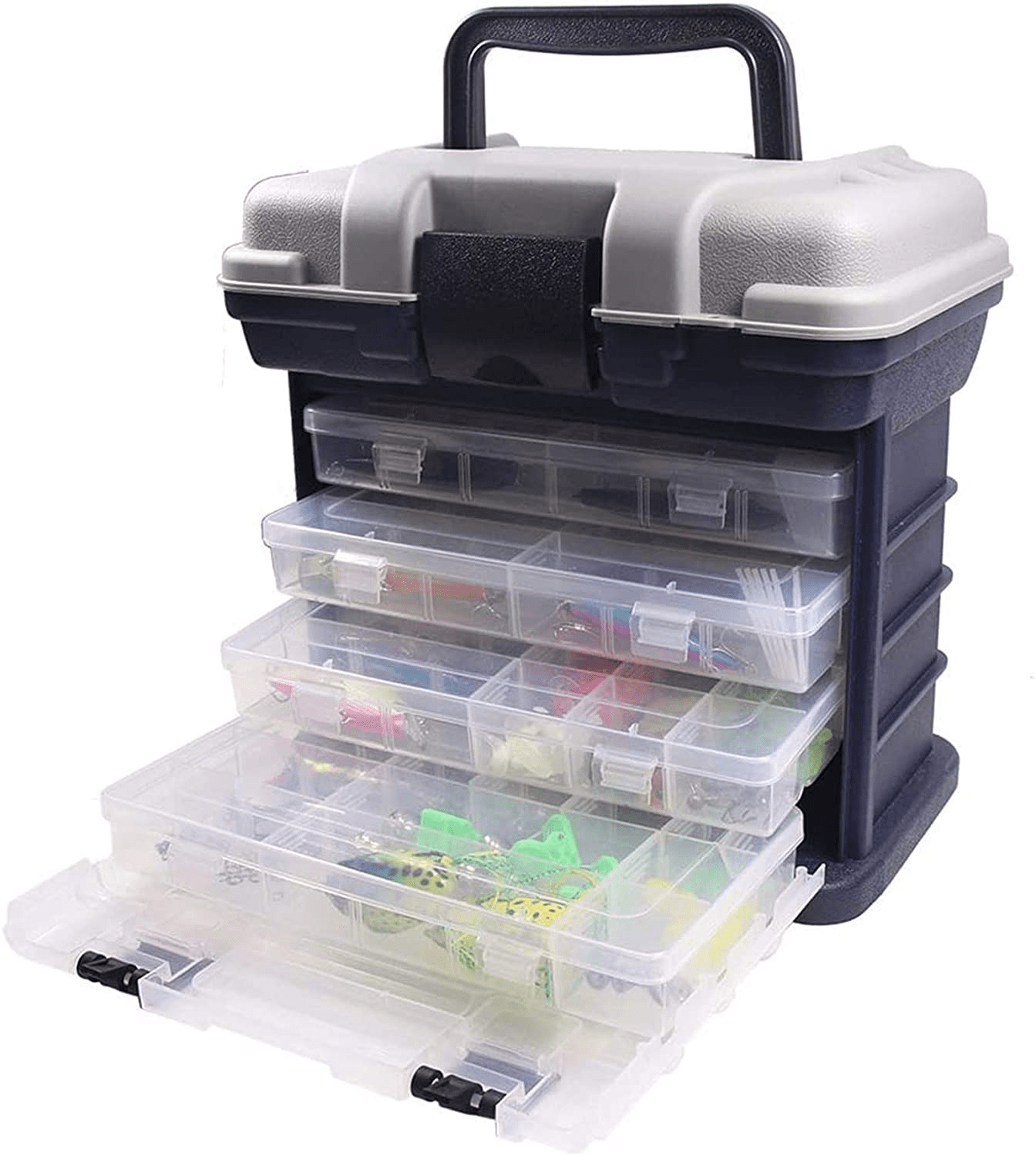 Otterk Portable Fishing Tackle Box with tackle boxes