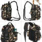 Camouflage Waterproof Fishing Backpack with Rod Holder 