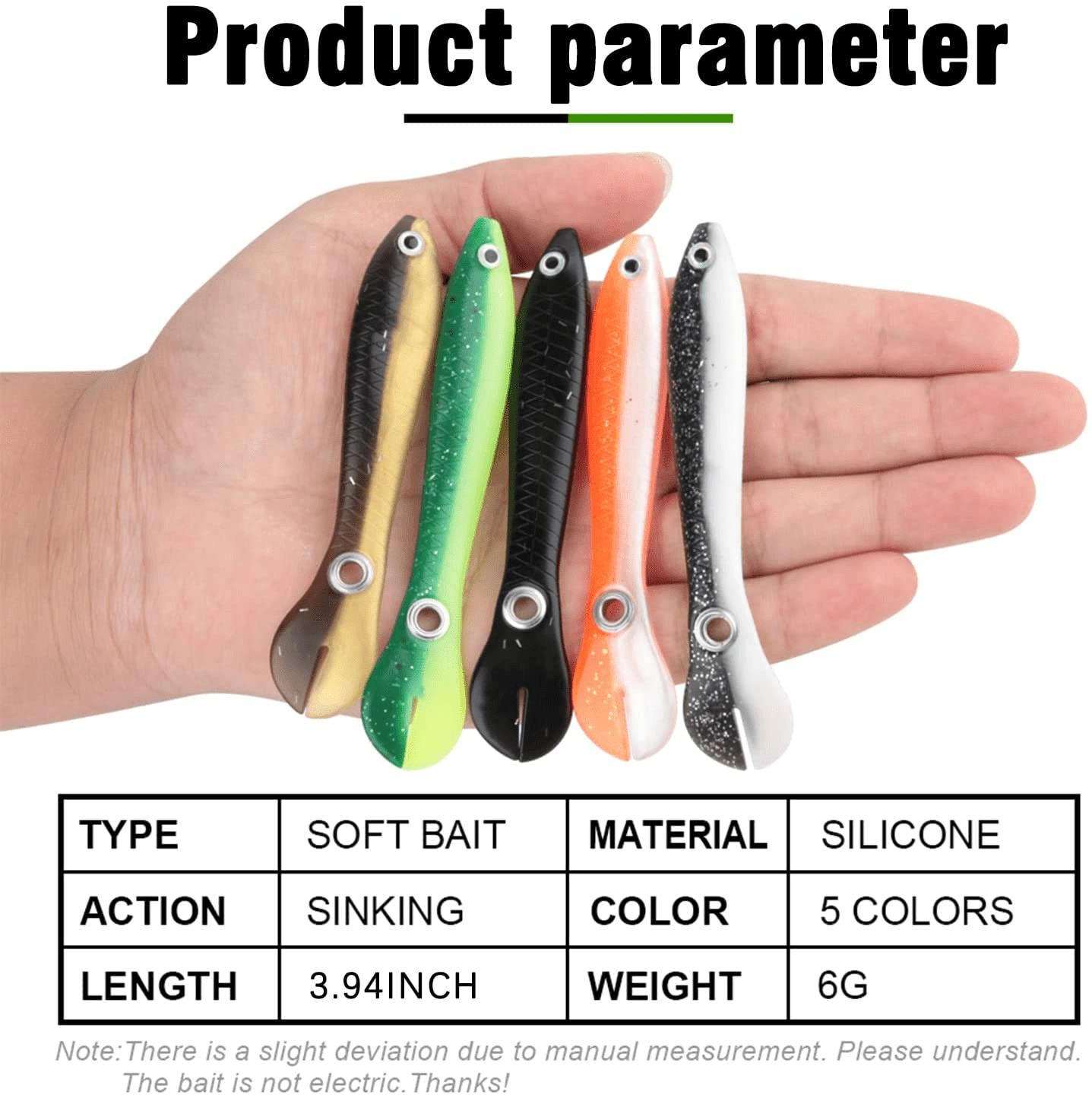 10Pcs Soft Bionic Fishing Lure,Bionic Fishing Lure for Saltwater & Freshwater, Creative Realistic Finshing Lure Fishing Accessory,Mock Lure Can Bounce,Suitable for Fishing Lovers Outdoor