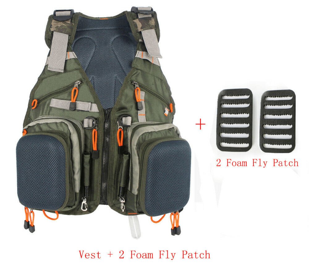 Multi-Pocket Fly Fishing Vest Backpack Chest Bag Adjustable Size Fishing Vests