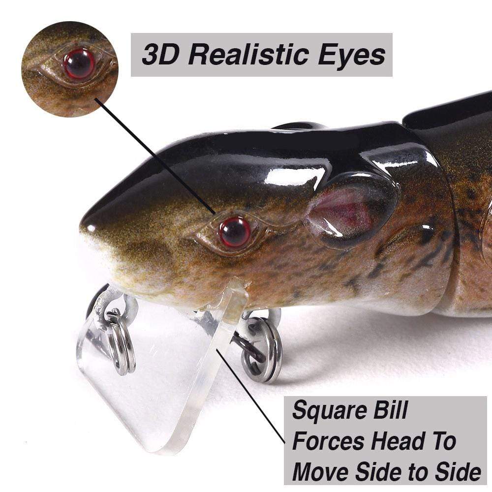 Otterk Zag 2.5" Real Swimming Action Segmented Field Mouse 40% OFF Special