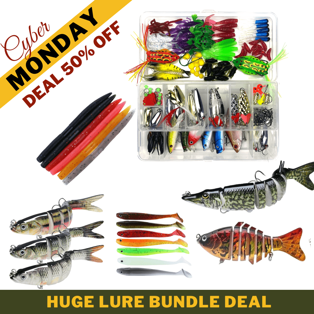 50% OFF 158 Piece fishing lure kit with Swimming Lures Holiday Deal