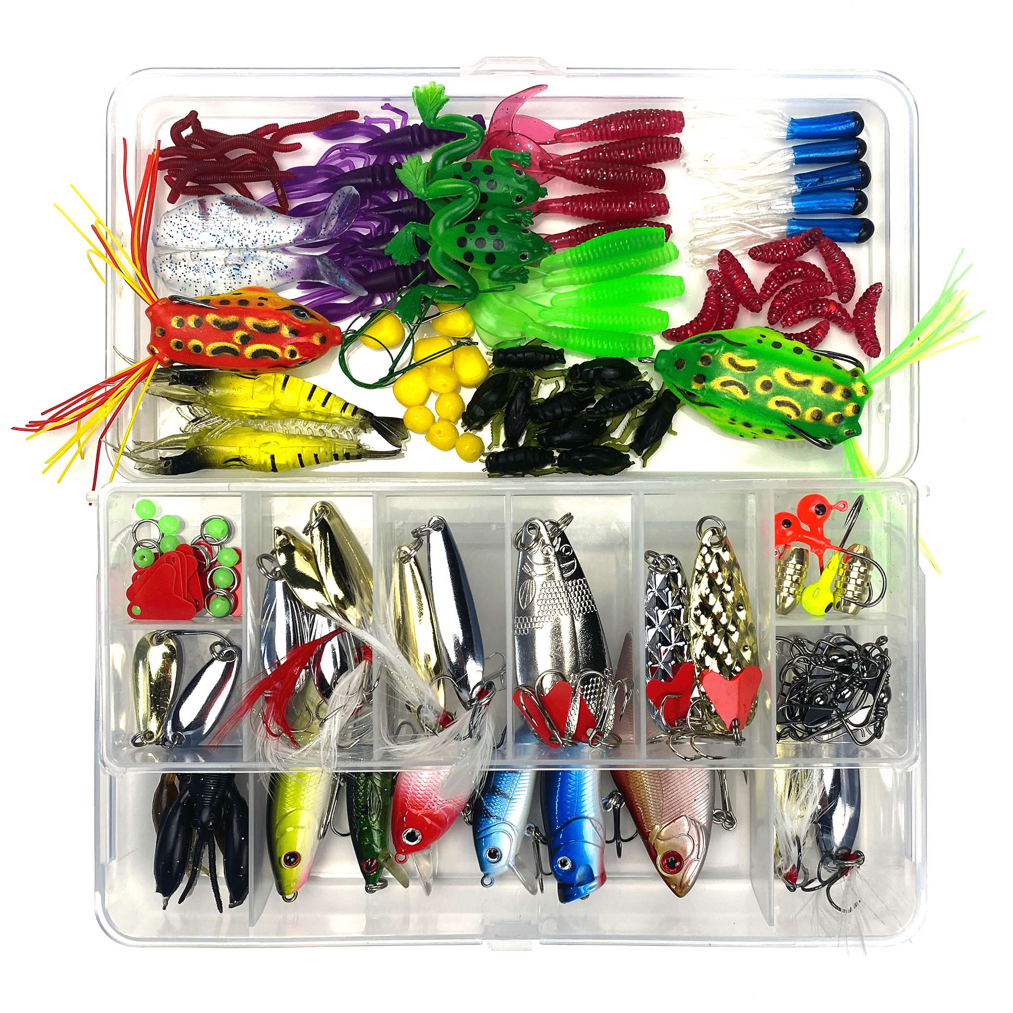 50% OFF 158 Piece fishing lure kit with Swimming Lures Holiday Deal