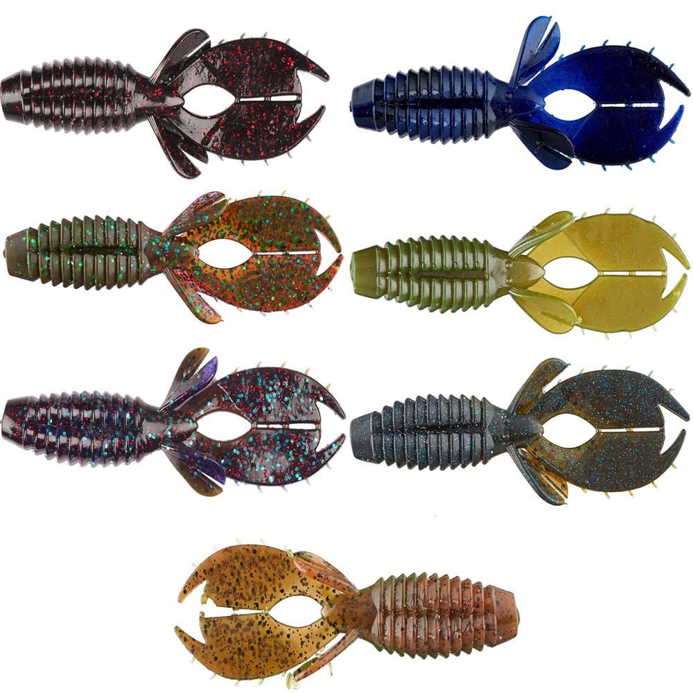 50ct ASSORTMENT 3.5" Billy Badass Bass Flipping Fishing Soft Baits